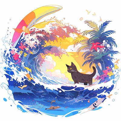 海と猫