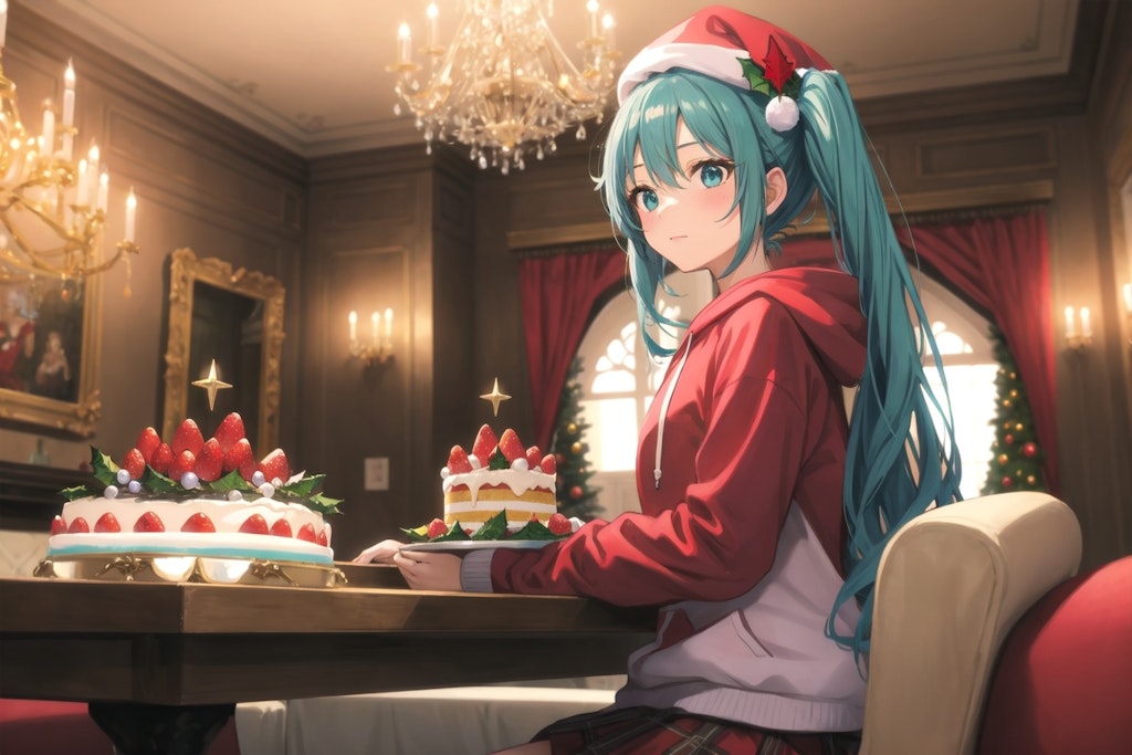 ミクのクリスマスケーキ