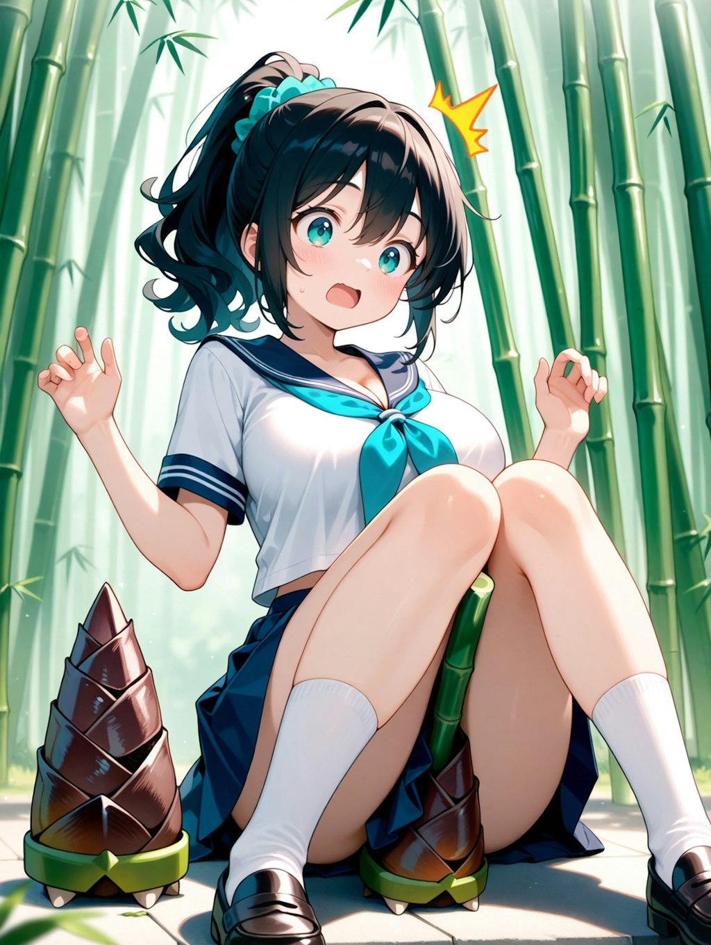皮がむけて大人の竹に…っ！？