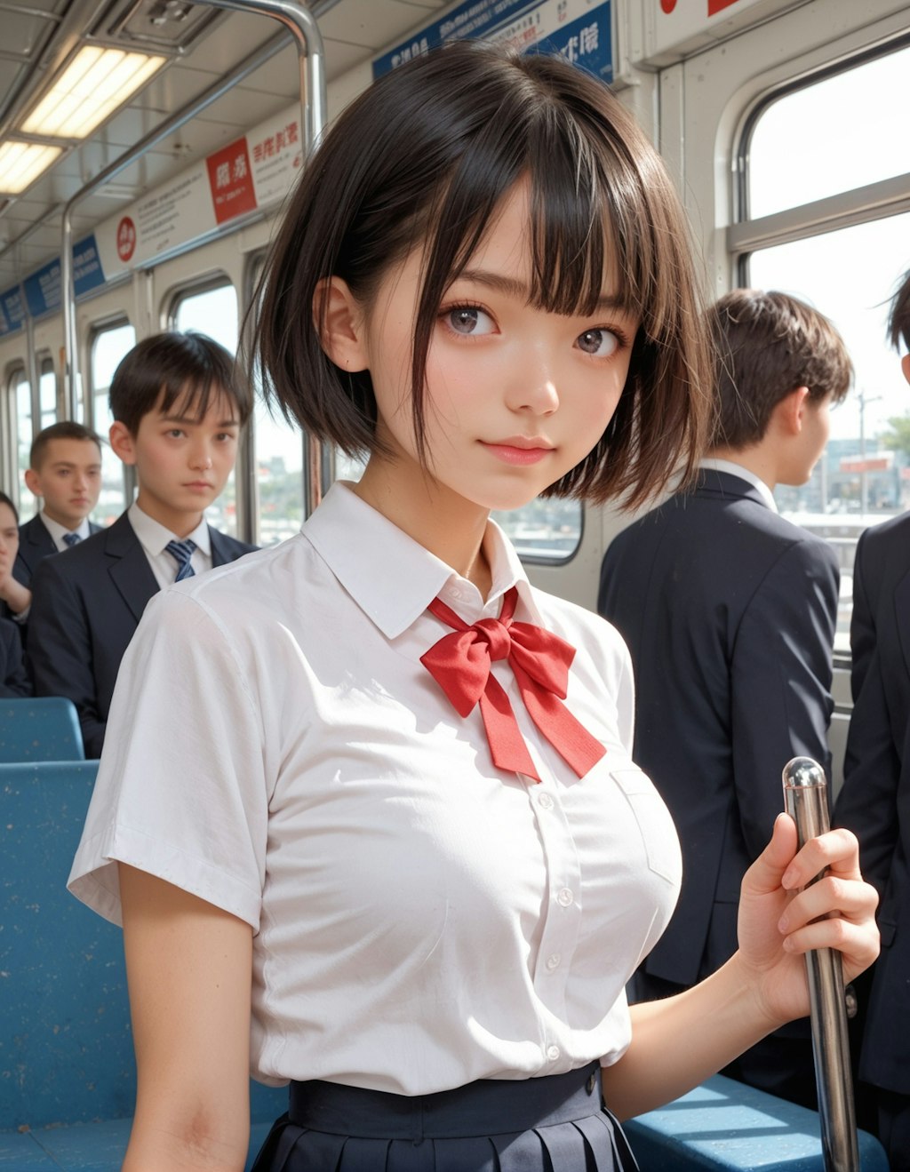 電車で見かける女の子