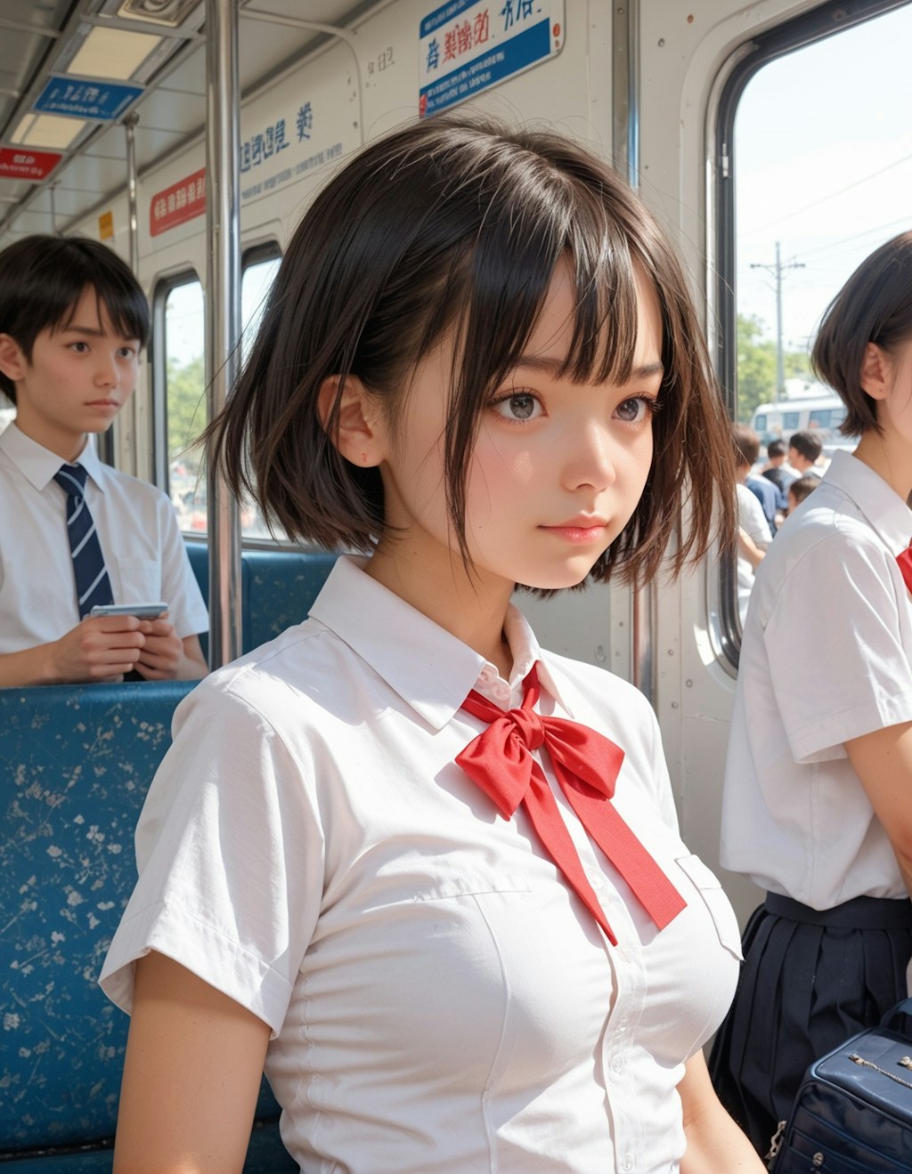 電車で見かける女の子