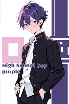 【25】High School Boy [purple]