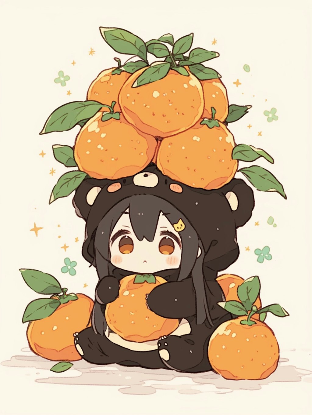 くま娘とみかん🍊②🐾