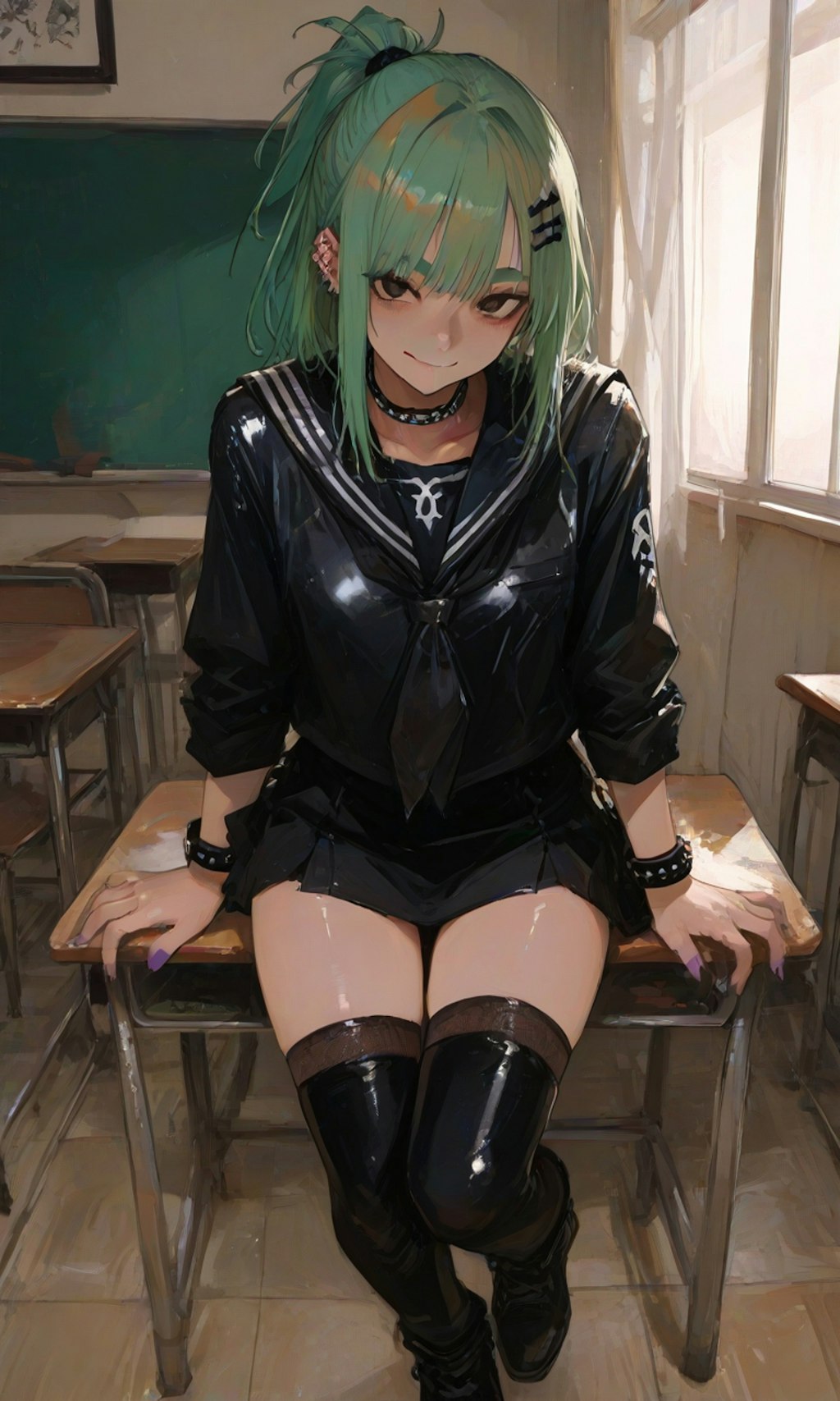セーラー服と絶対領域