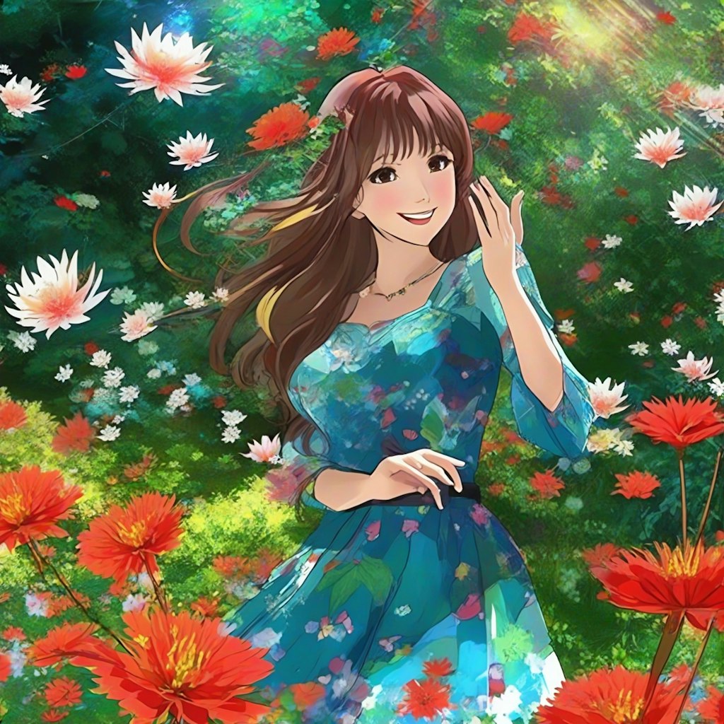 私たちは秋の花娘(#^.^#)