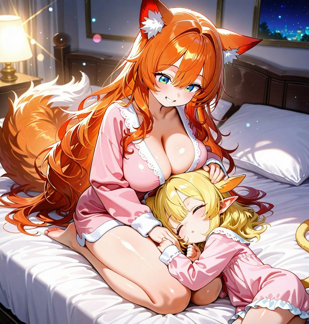 12枚）姉妹で膝枕