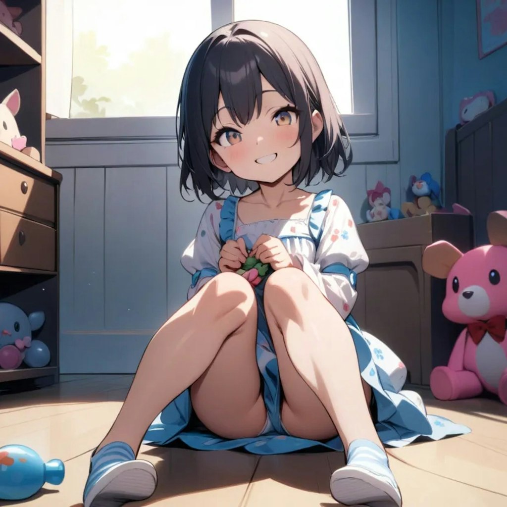 子供部屋の女の子