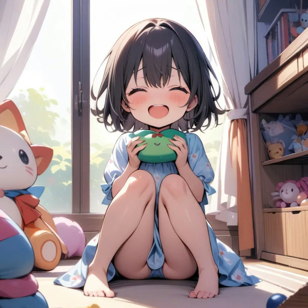 子供部屋の女の子