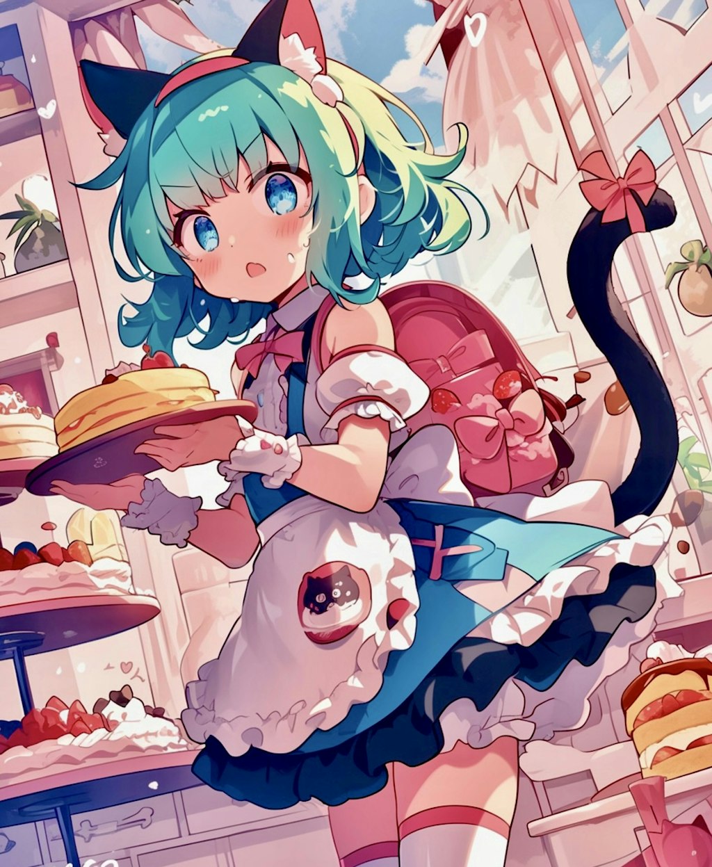 ケーキつまみ食いデルもん🐾