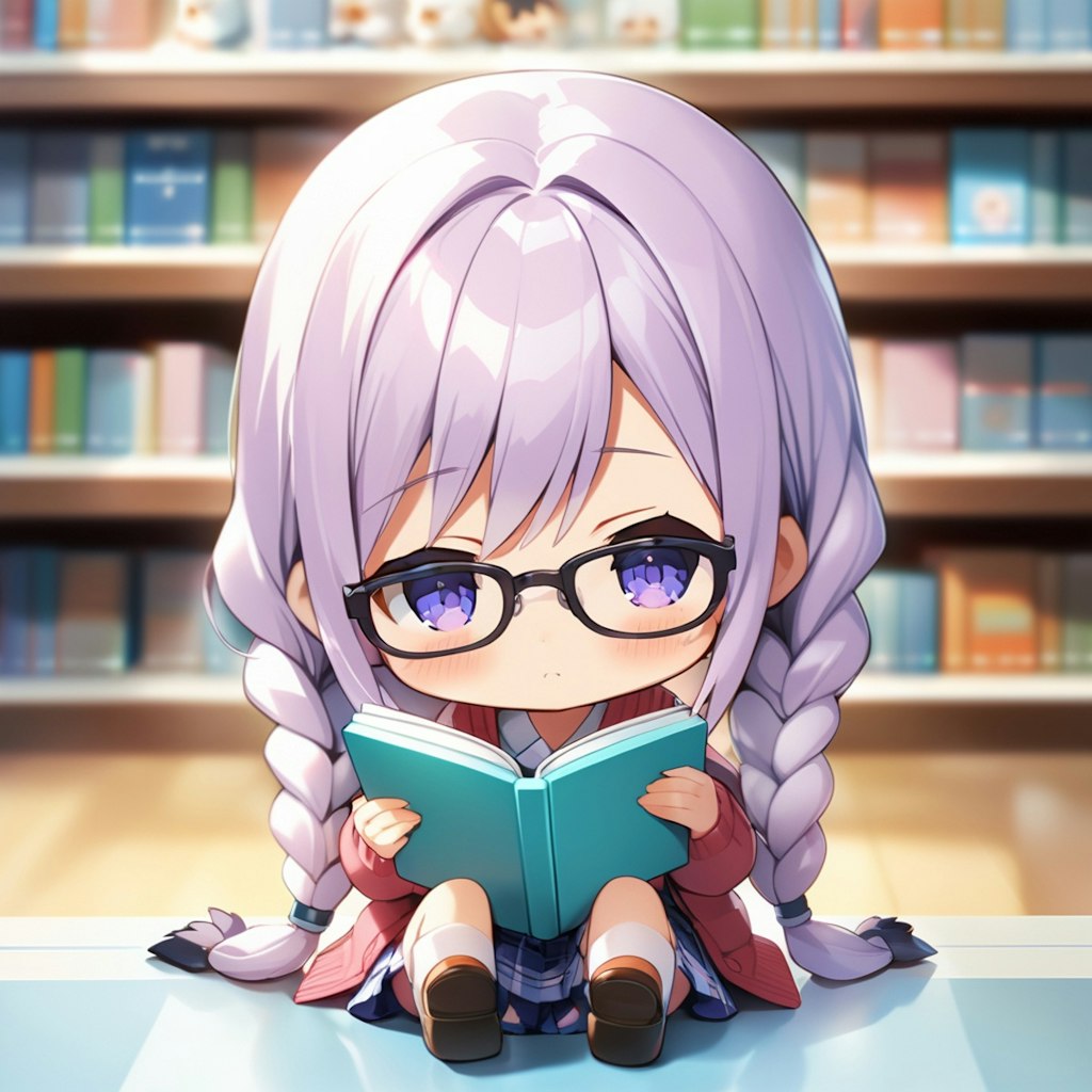 ねんどろいど風の図書館娘さん