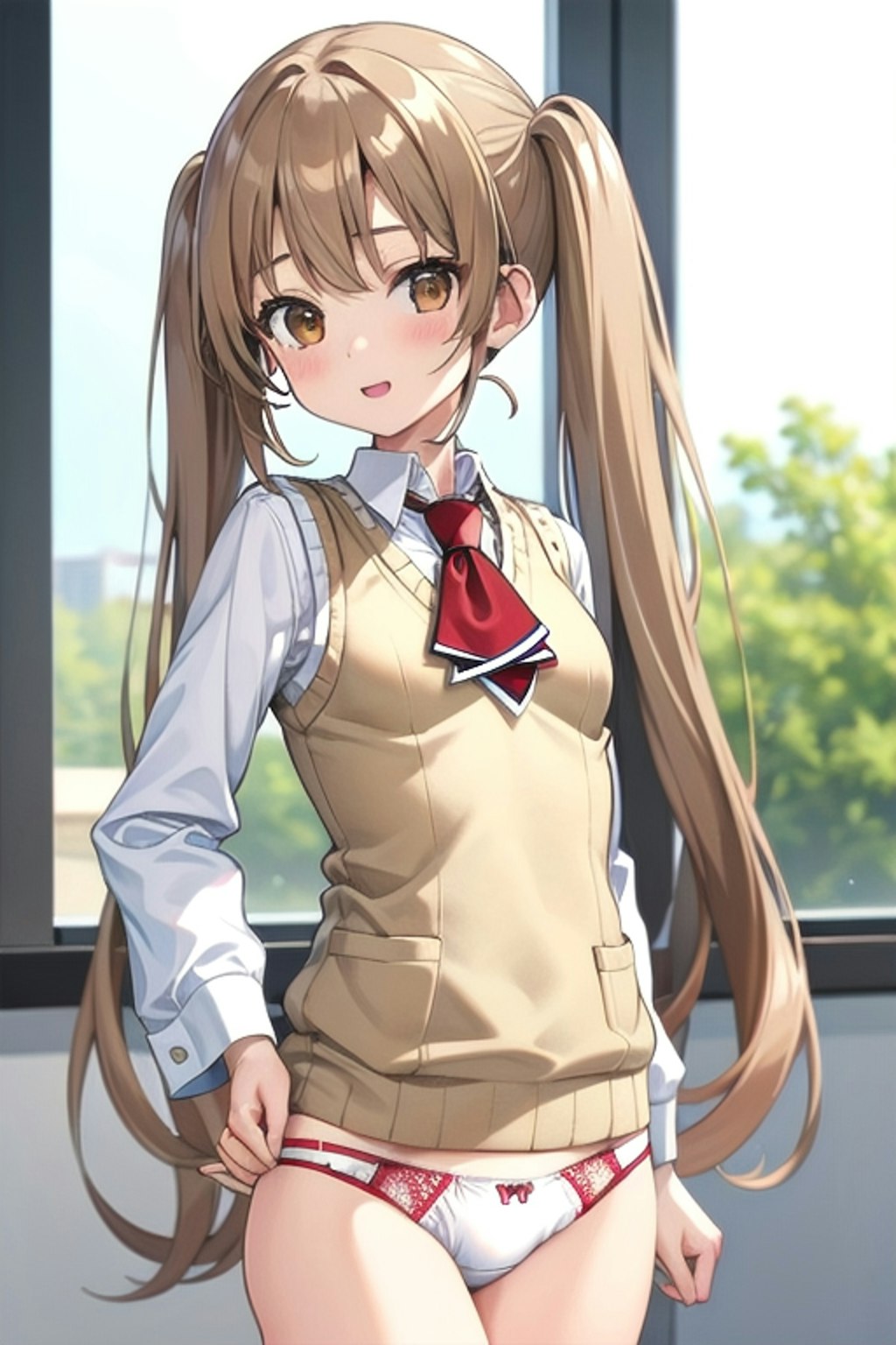 School twintails girl