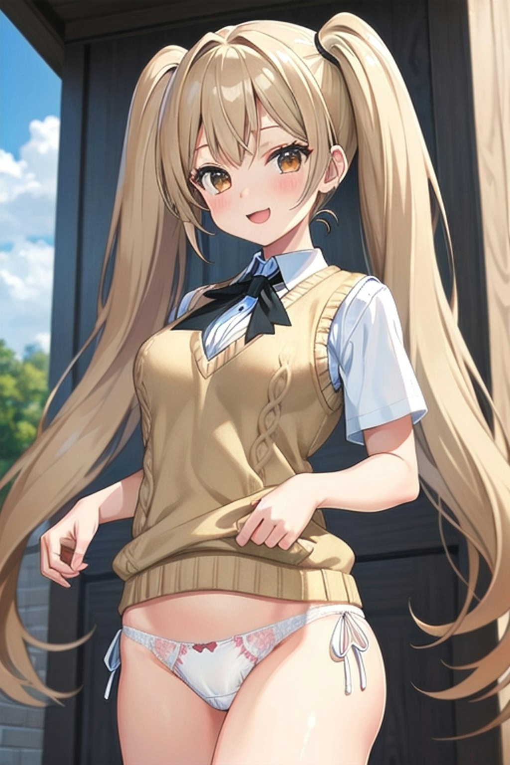 School twintails girl