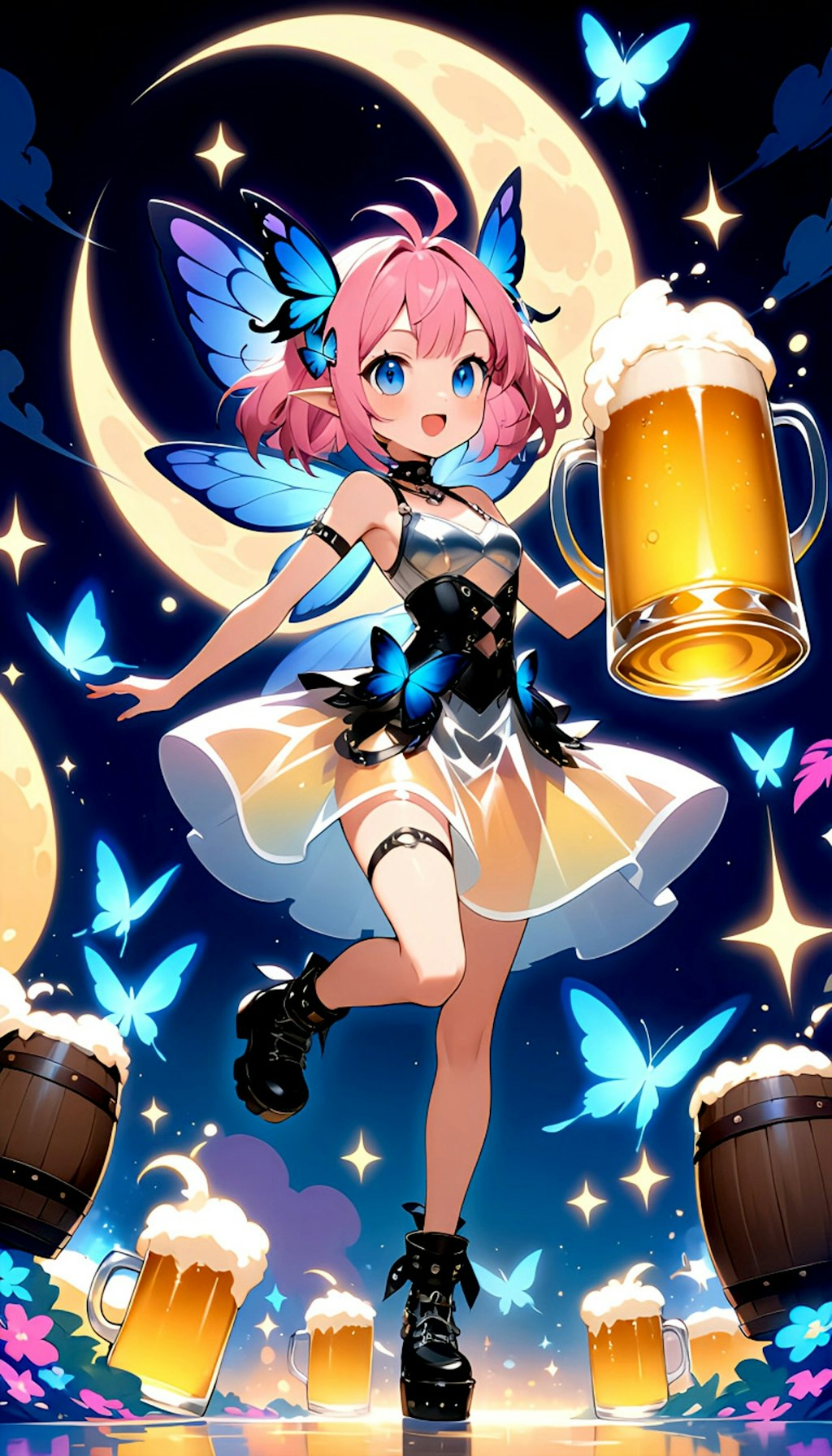 ビールの妖精ちゃん　みんな飲んで！