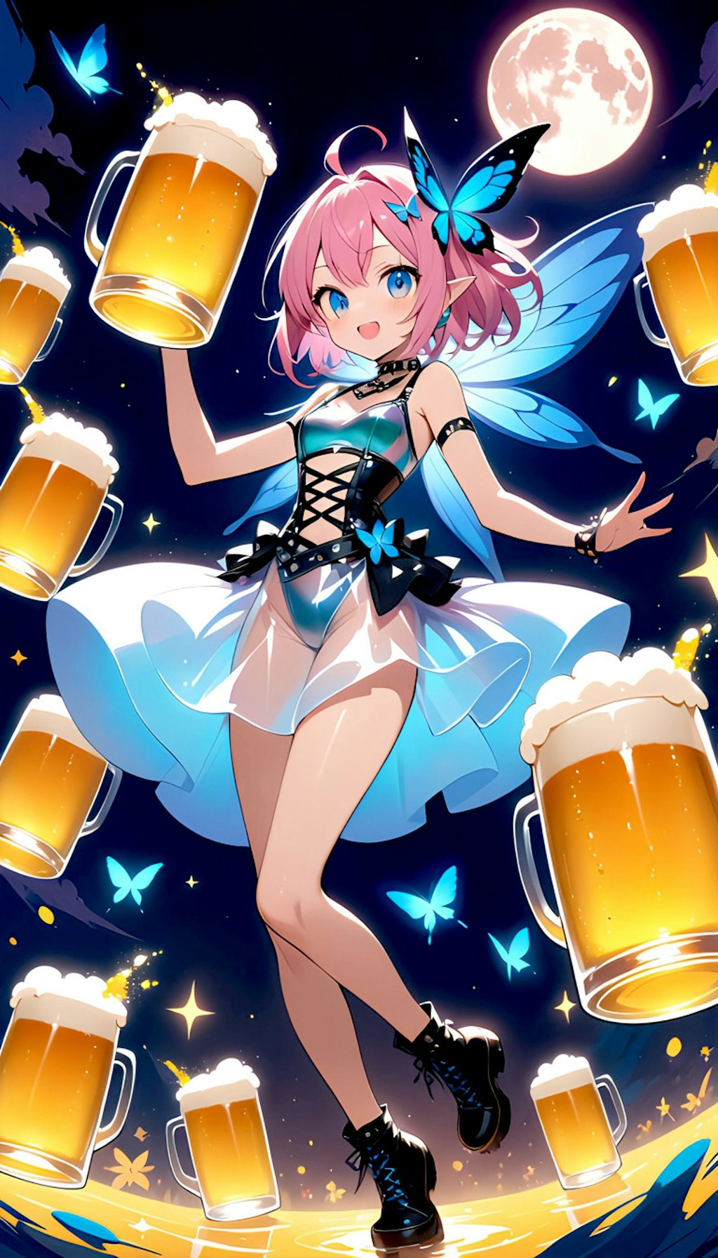 ビールの妖精ちゃん　みんな飲んで！