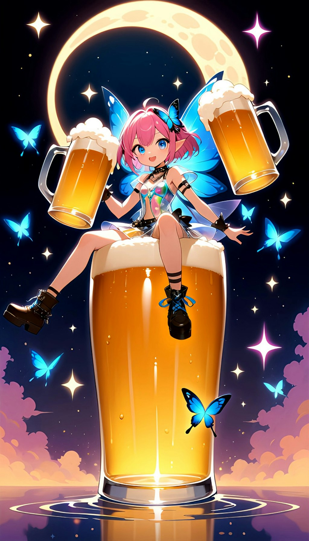 ビールの妖精ちゃん　みんな飲んで！