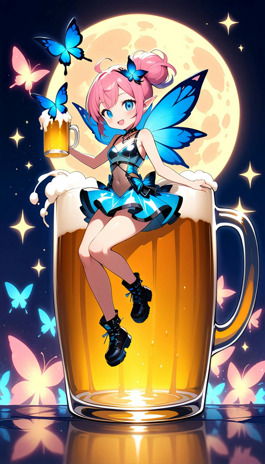 ビールの妖精ちゃん　みんな飲んで！