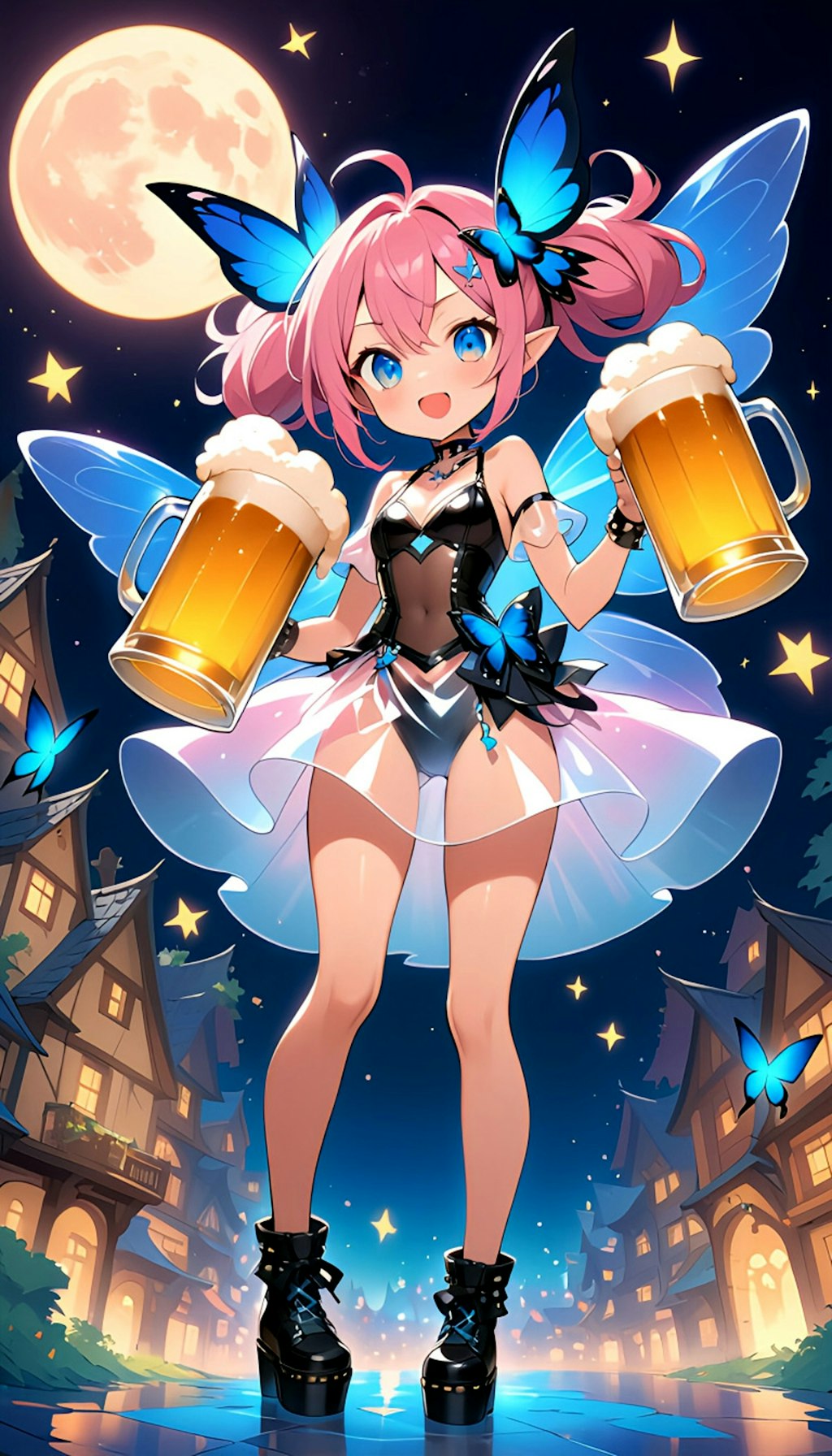 ビールの妖精ちゃん　みんな飲んで！