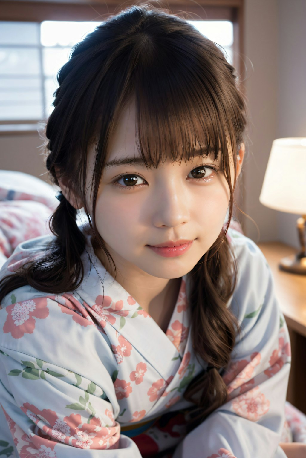 ツインテールの着物の女の子 2