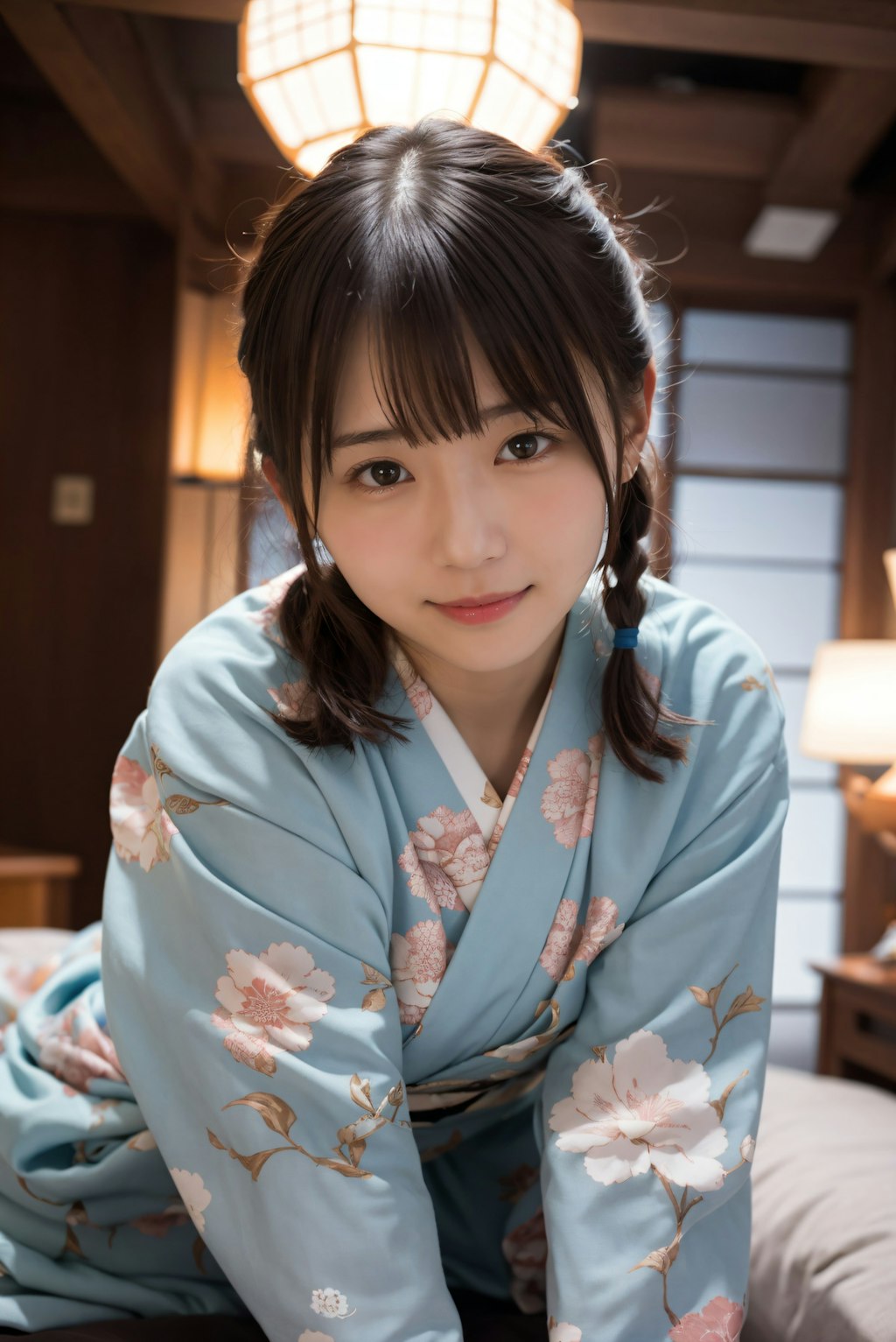 ツインテールの着物の女の子 2