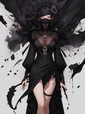 black mask girl