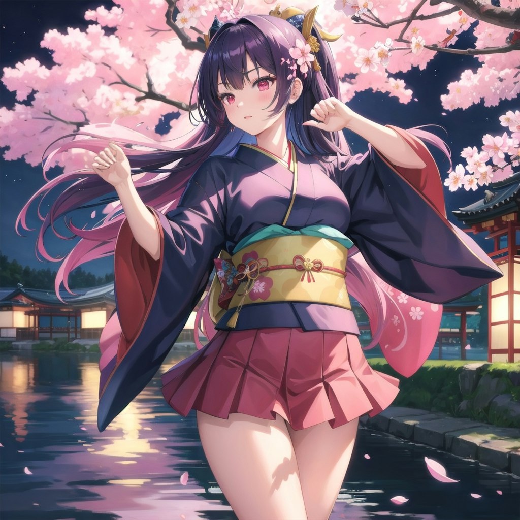 夜桜の舞姫