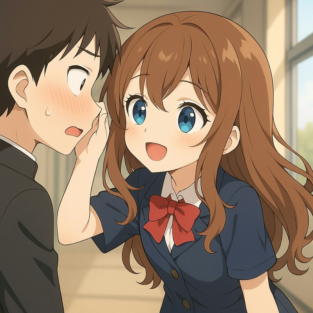 顔にゴミが付いてるよ と取ってくれた小さな女の子