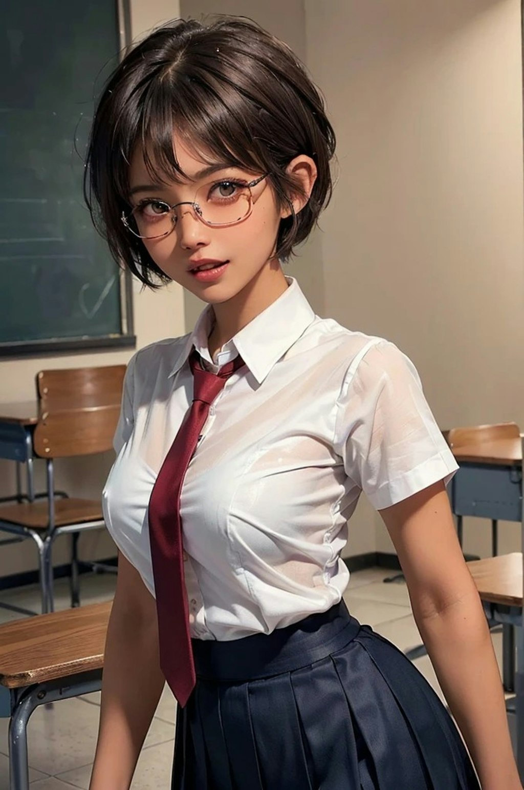 褐色女子高生