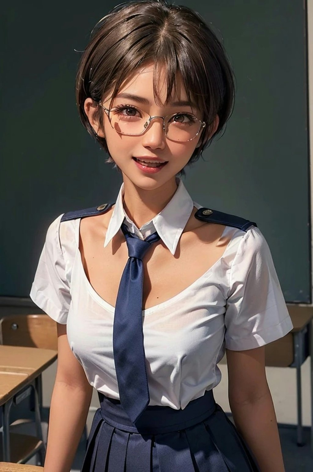 褐色女子高生
