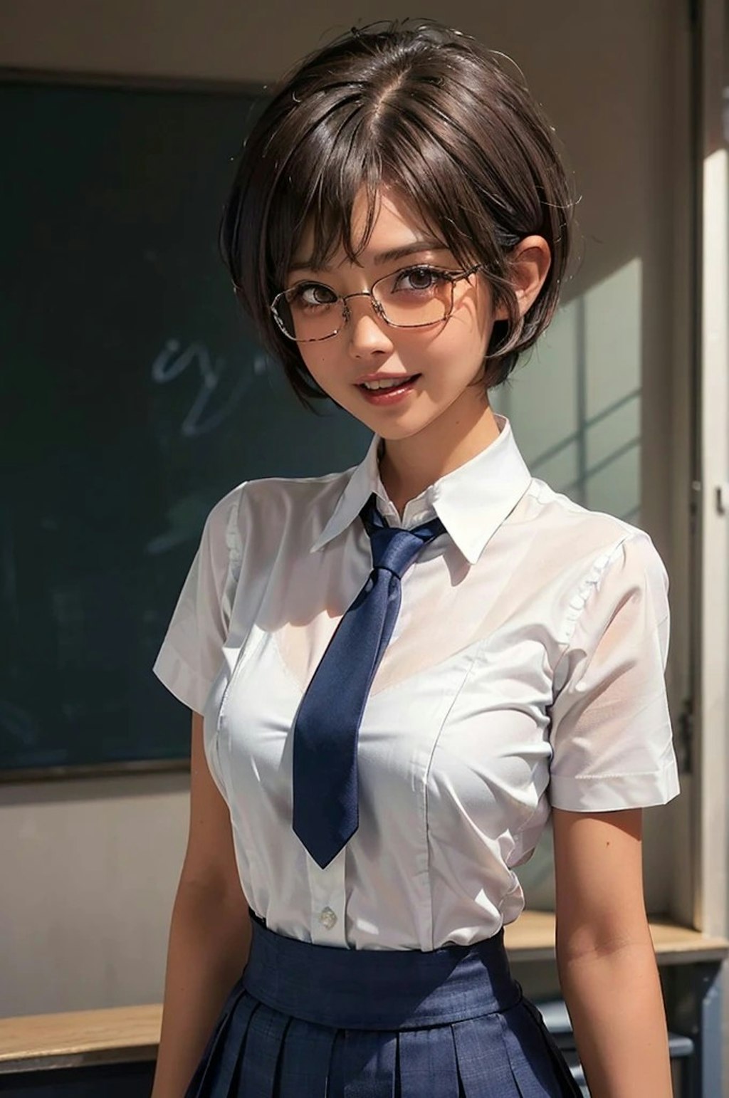 褐色女子高生