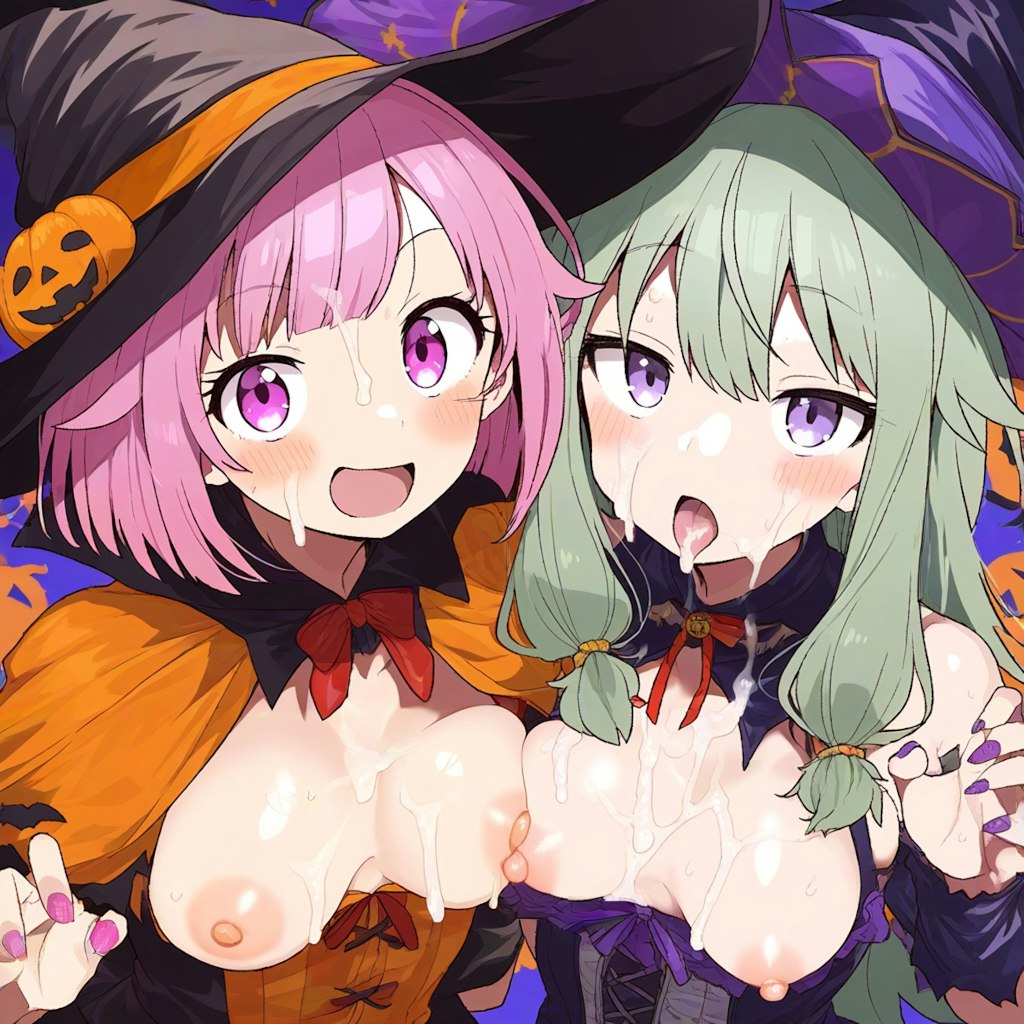 夜のハロウィン