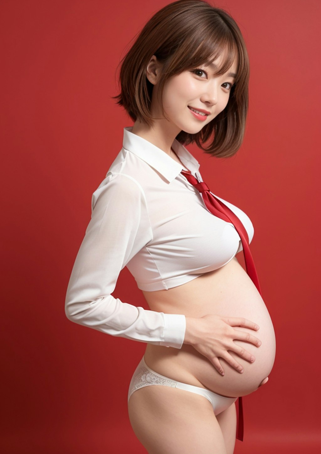 【12枚】【妊婦ちゃん】超絶美少女なのにおおきくなりすぎたのだ！♡