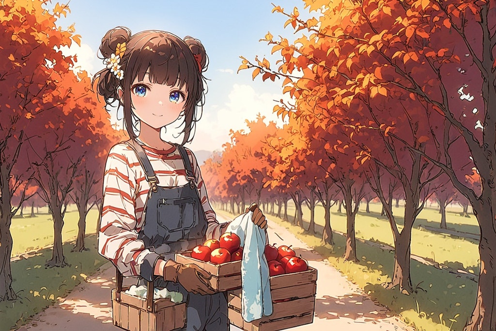 りんご🍎の収穫🍡✨