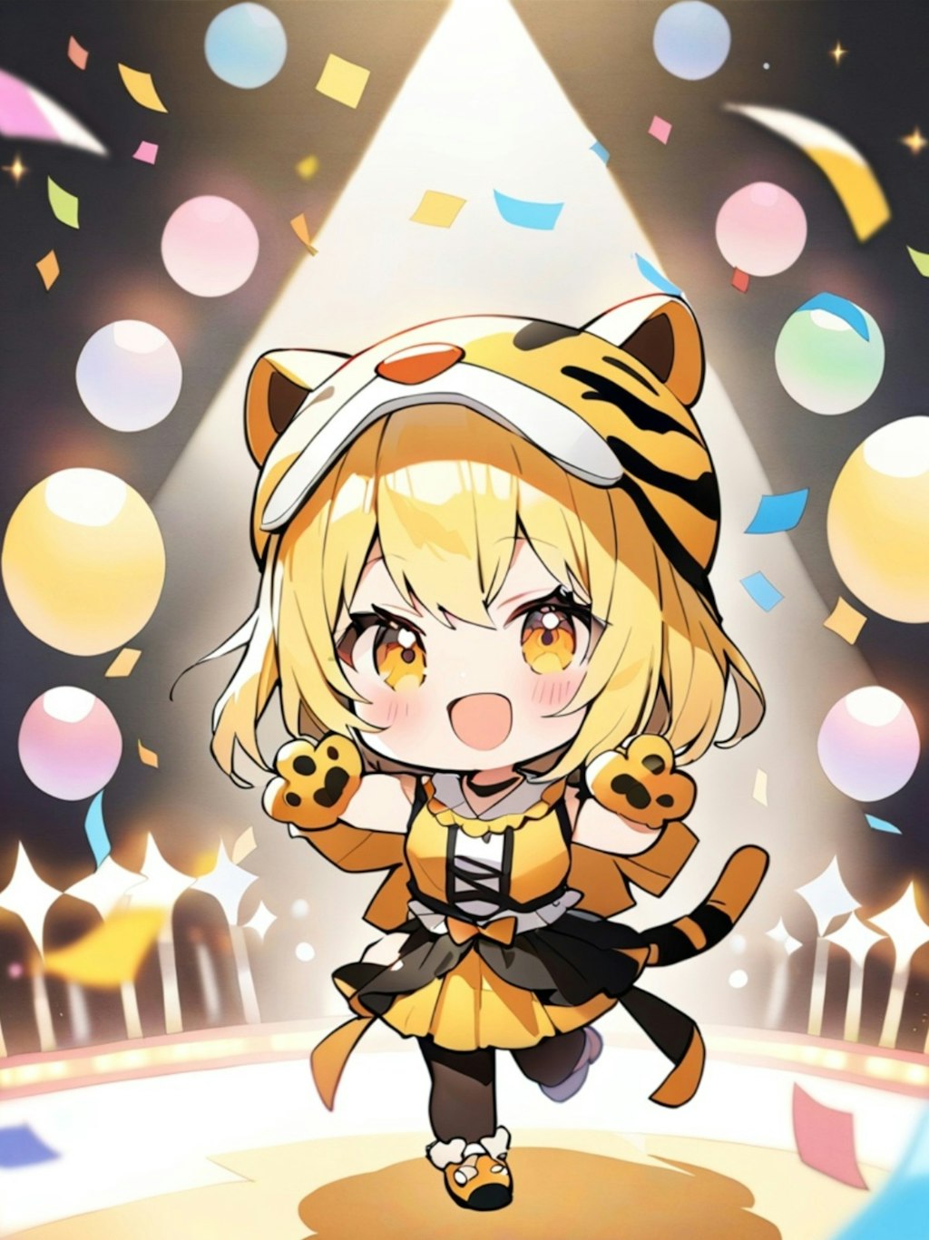 ご機嫌な虎娘ちゃん🐯