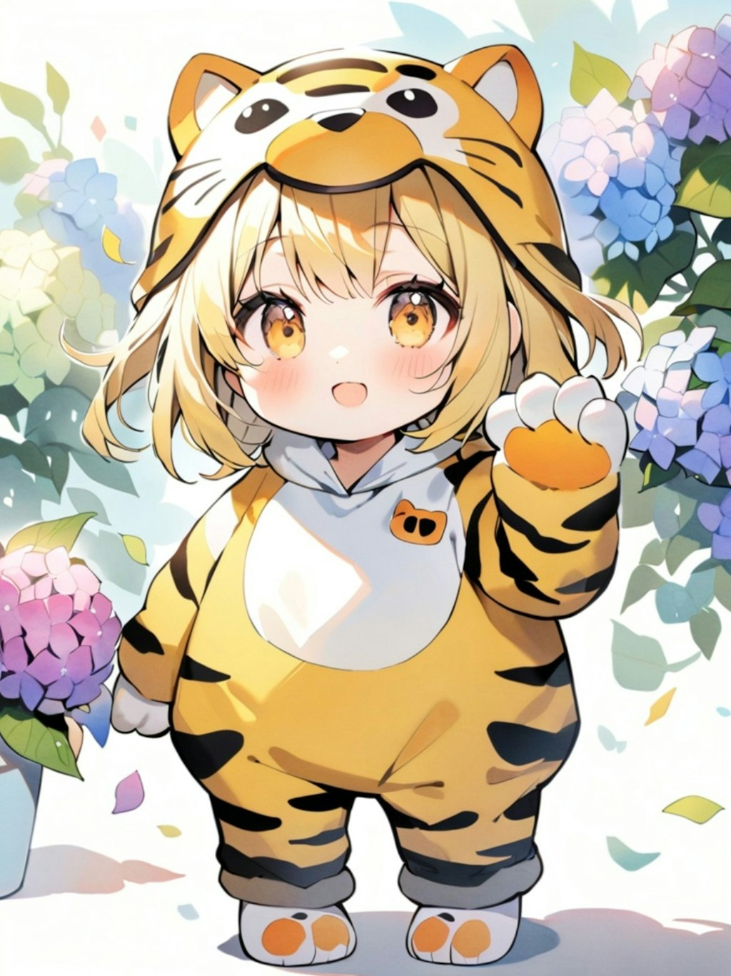 ご機嫌な虎娘ちゃん🐯