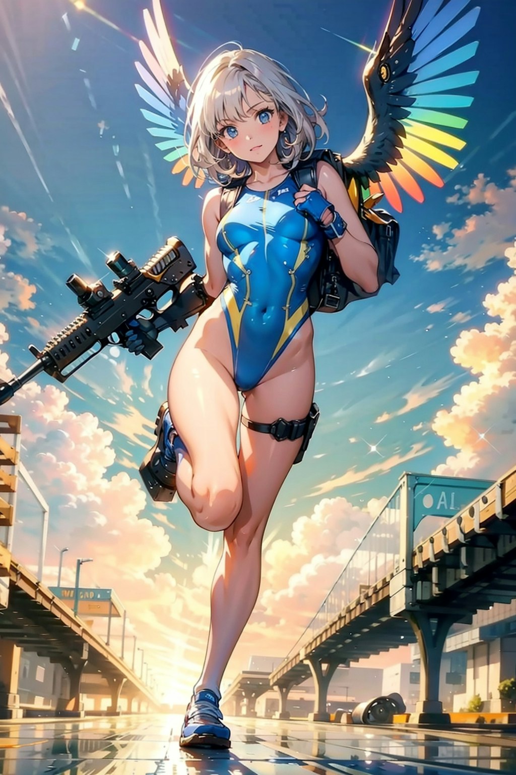 翼がキレイ