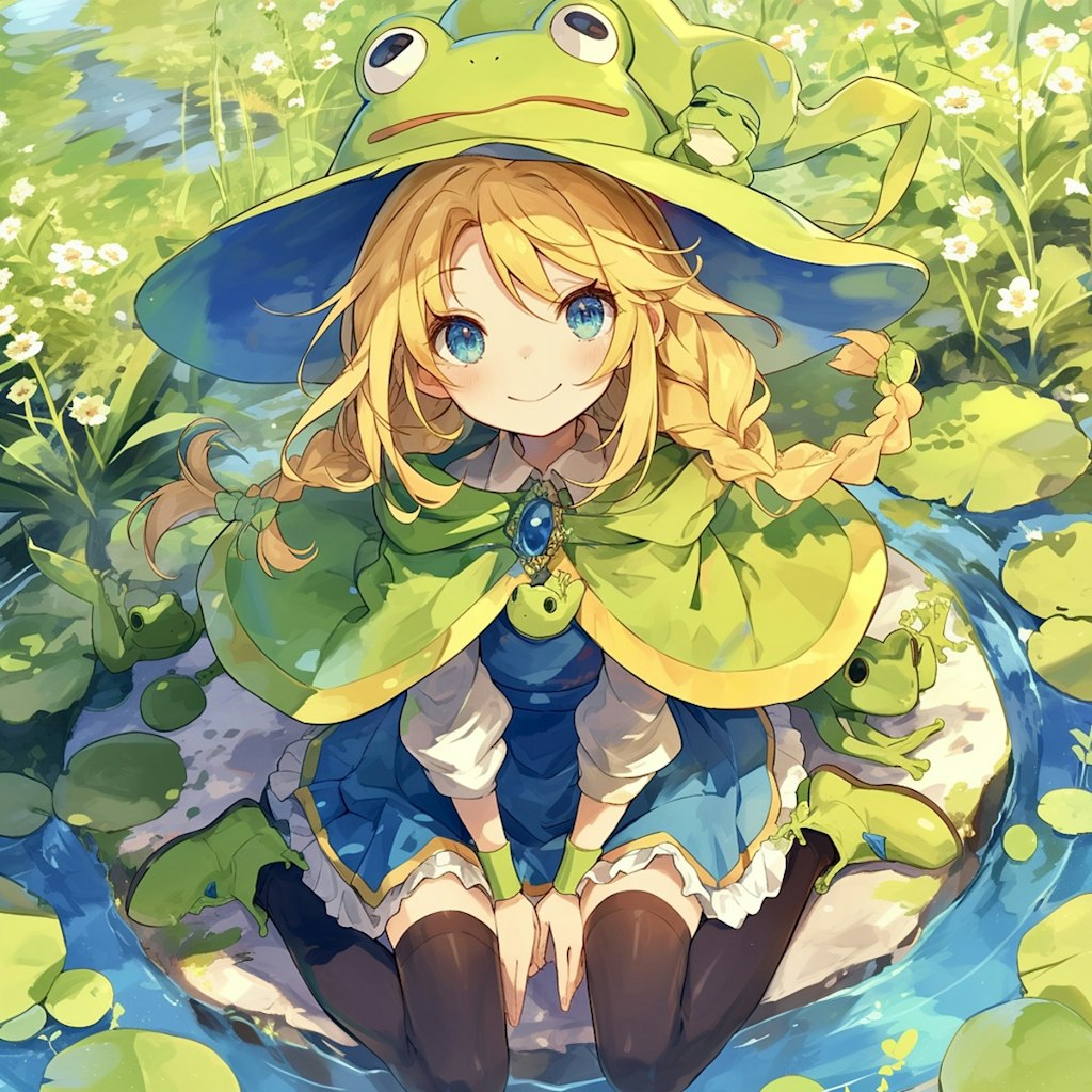 カエル✖︎少女🐸