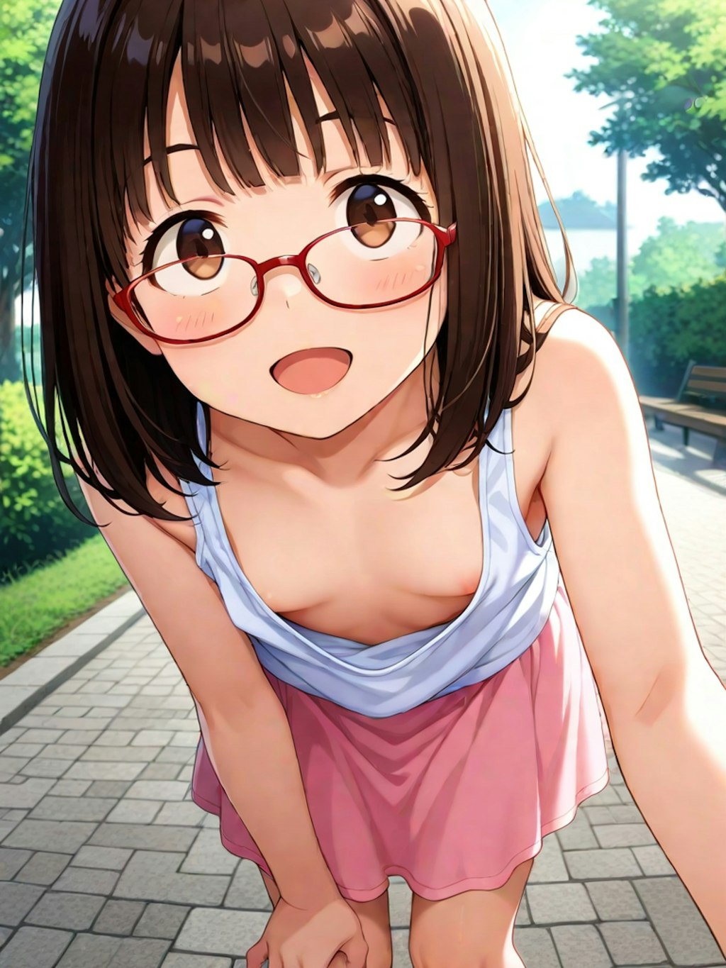 むねチラ！！