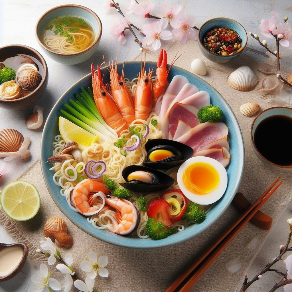 春のseafood noodleイベント