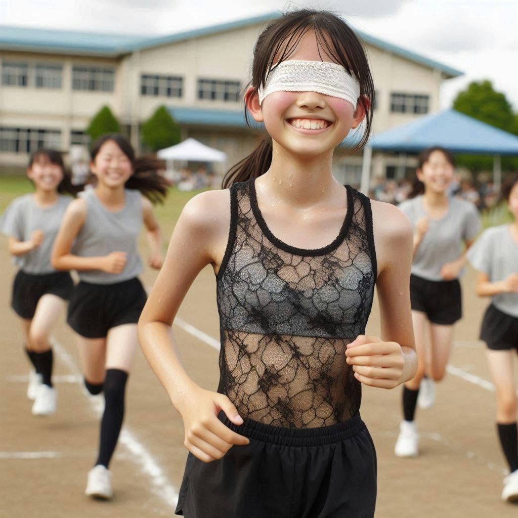 おませな子は黒で背伸びします