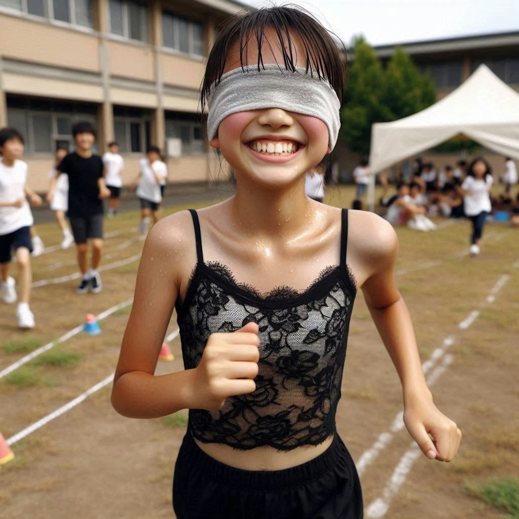 おませな子は黒で背伸びします