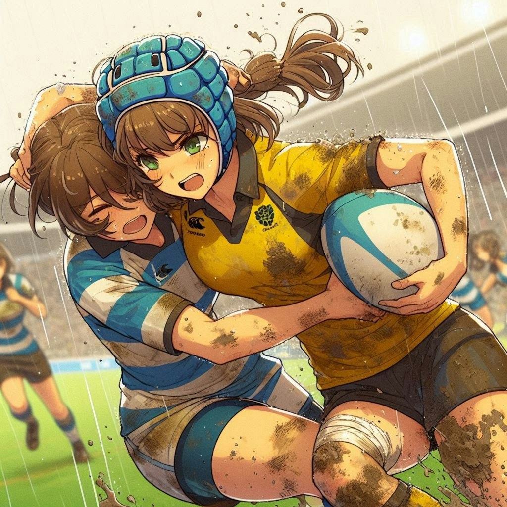 🏉泥まみれの女子ラグビー 111