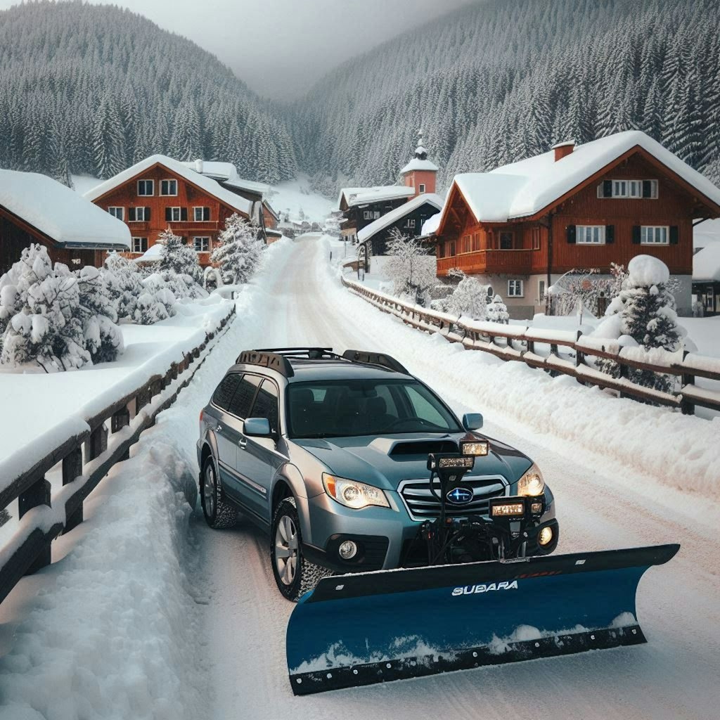 スバルレガシィアウトバック除雪車