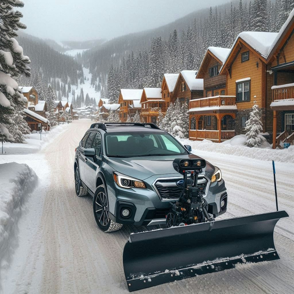 スバルレガシィアウトバック除雪車