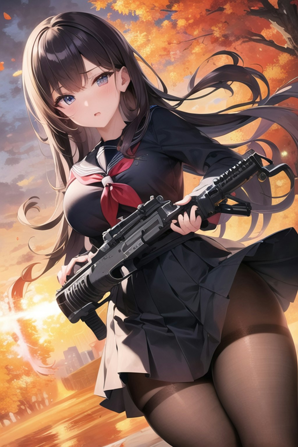 serafukuとmachine gun