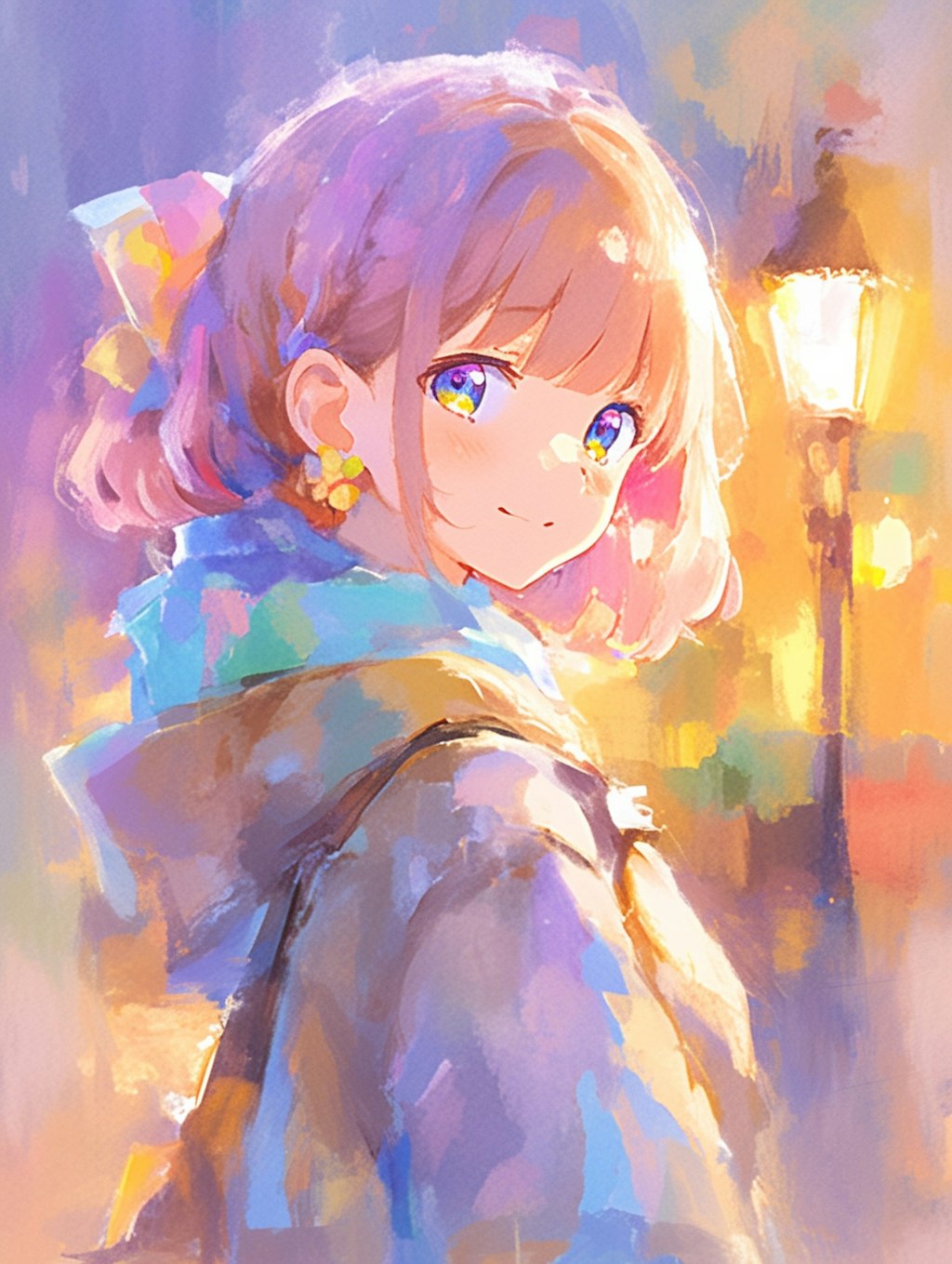 街灯の灯り