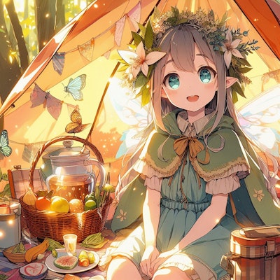 妖精の秋のキャンプ