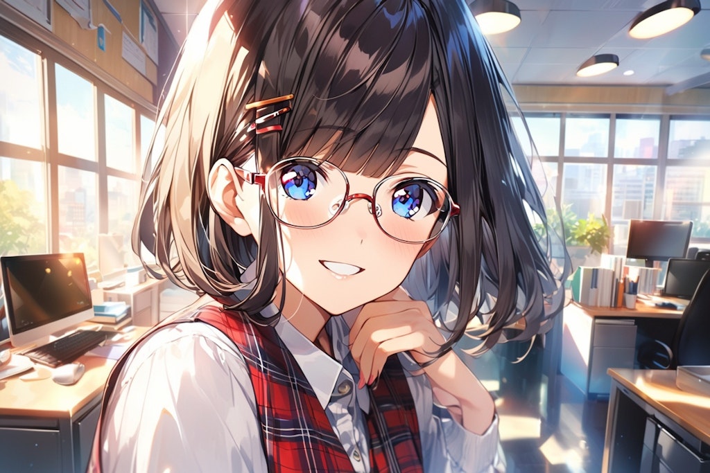 オフィスのメガネちゃん👓✨