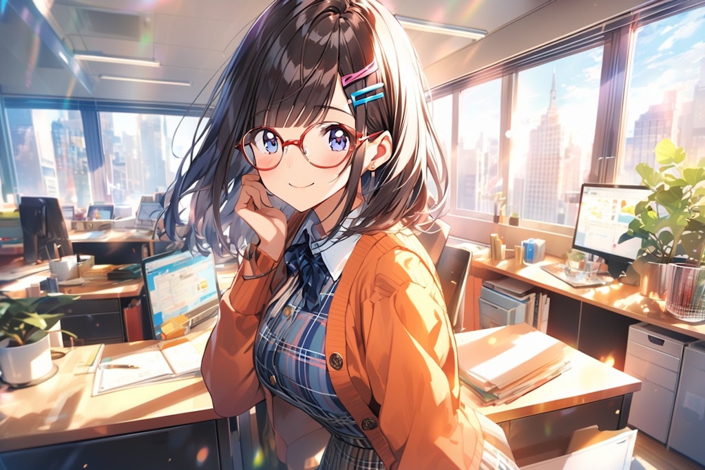 オフィスのメガネちゃん👓✨