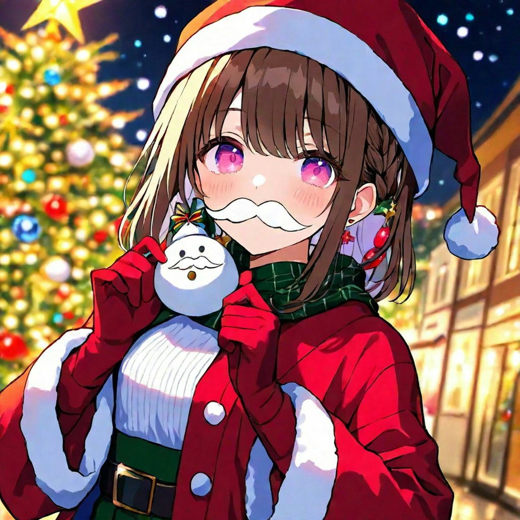 メリークリスマス！付け髭サンタがやって来たよ！