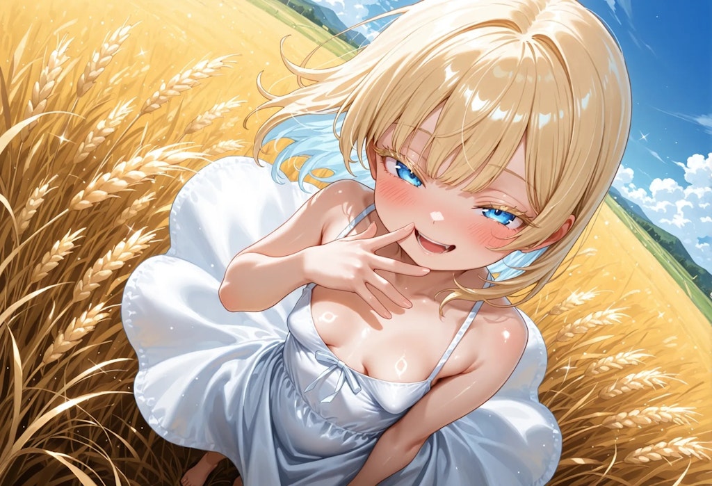 なんかエモい小麦畑シーン